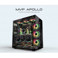 航嘉MVP Apollo阿波罗台式组装电脑主机箱黑色 阿波罗机箱