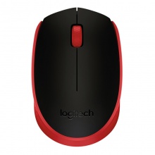 罗技（Logitech） M171无线鼠标 办公家用鼠标 黑/红