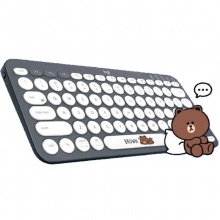 罗技K380多设备蓝牙键盘 LINE FRIENDS系列-布朗熊