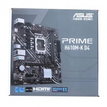 华硕PRIME H610M-K D4游戏主板电脑台式机主板（ Intel H610/LGA 1700）