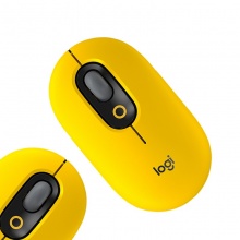 罗技POP 鼠标（热力黄）无线蓝牙时尚对称 办公鼠标