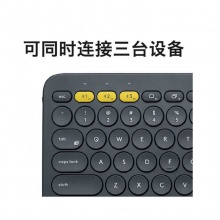 罗技 K380黑色键盘 蓝牙键盘 办公键盘便携 轻薄键盘