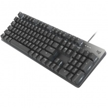 罗技（Logitech）K845 机械背光键盘 红轴 有线游戏键盘 全尺寸 黑色