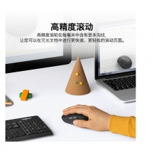 罗技（Logitech）M590 石墨黑 无线蓝牙双模 办公鼠标 对称鼠标