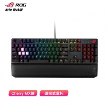 华硕ROG 游侠 竞技版 红轴 机械有线游戏键盘 RGB背光键盘 104键 黑色