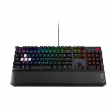 华硕ROG 游侠 竞技版 红轴 机械有线游戏键盘 RGB背光键盘 104键 黑色