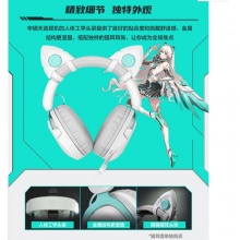 华硕 天选游戏耳机  月耀白 头戴式有线电竞耳机 虚拟7.1轻量化