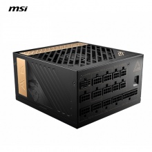 微星MEG Ai1300P PCIE5电源 额定1300W 台式机ATX标准版型电源