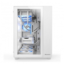 航嘉（Huntkey） S980龙卷风 全景侧透钢化玻璃 游戏机箱 -白色