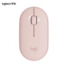 罗技LOGITECH PEBBLE 鹅卵石鼠标 无线蓝牙鼠标 办公鼠标 静音鼠标 女性鼠标 便携鼠标 对称鼠标 玫瑰粉