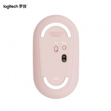 罗技LOGITECH PEBBLE 鹅卵石鼠标 无线蓝牙鼠标 办公鼠标 静音鼠标 女性鼠标 便携鼠标 对称鼠标 玫瑰粉