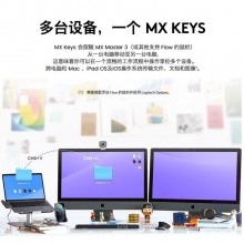 罗技MX Keys S 无线键盘（白色）