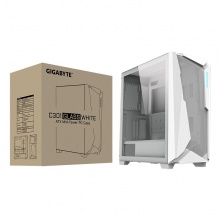 技嘉（GIGABYTE） 中塔式机箱E-ATX ATX M-ATX DIY组装电脑游戏台式机侧透中塔全塔电脑机箱单机箱 幽灵C301GW 中塔/全塔钢化玻璃雅白全景侧透