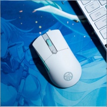华硕（ASUS）天选游戏mini鼠标 无线三模 轻量化65g 对称手型 FPS英雄联盟LOL吃鸡鼠标 12000DPI RGB 月耀白