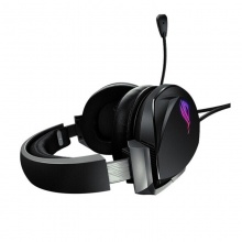 ROG 玩家国度 创世7.1 有线头戴式耳机 带麦克风 电脑游戏电竞耳麦 物理7.1声道 黑色 创世7.1