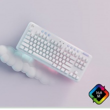 罗技(G)极光无线机械键盘 电竞游戏键盘 RGB灯效 87键三模连接 白色电脑笔记本女生 G715 GX-Tactile(类茶轴)
