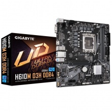 技嘉（GIGABYTE） H610系列游戏主板电脑台式机主板支持LGA1700针脚 DDR4 H610M D3H DDR4