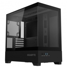 技嘉（GIGABYTE）破空C201G全景式上下分仓机箱熏黑钢化玻璃侧透兼容顶360/侧240水冷散热器快拆式防尘滤网 破空C201G Matx/顶置360 黑色 白色