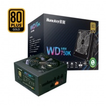 航嘉(Huntkey) WDK系列金牌电源模组版WD750K-750W原生PCIE5.0接口 金牌