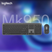 罗技（Logitech）优选系列MK950无线蓝牙键鼠套装 超薄静音无线双模办公键盘鼠标套装