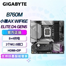 技嘉（GIGABYTE）B760M AORUS ELITE WIFI6E DDR4 GEN5主板